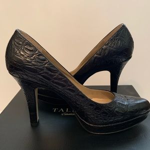 Talbots Padma Platform Snakeskin Pump NWT Sz 10.5 leather